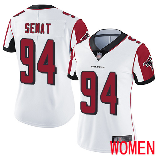 Atlanta Falcons Limited White Women Deadrin Senat Road Jersey NFL Football #94 Vapor Untouchable